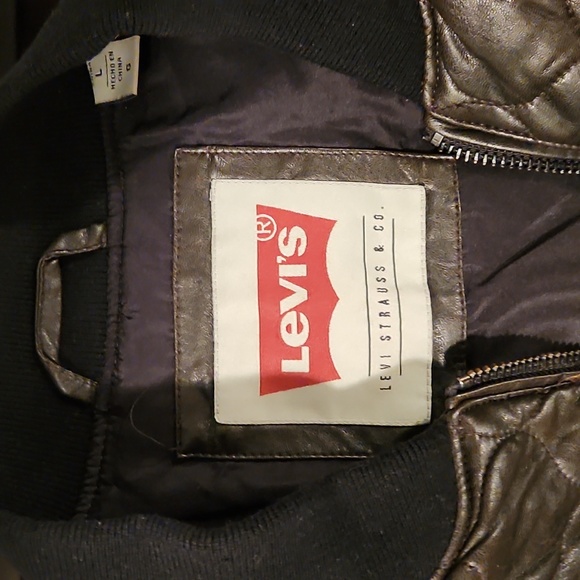 Levi's Puffer Faux Leather Bomber - Picture 2 of 3